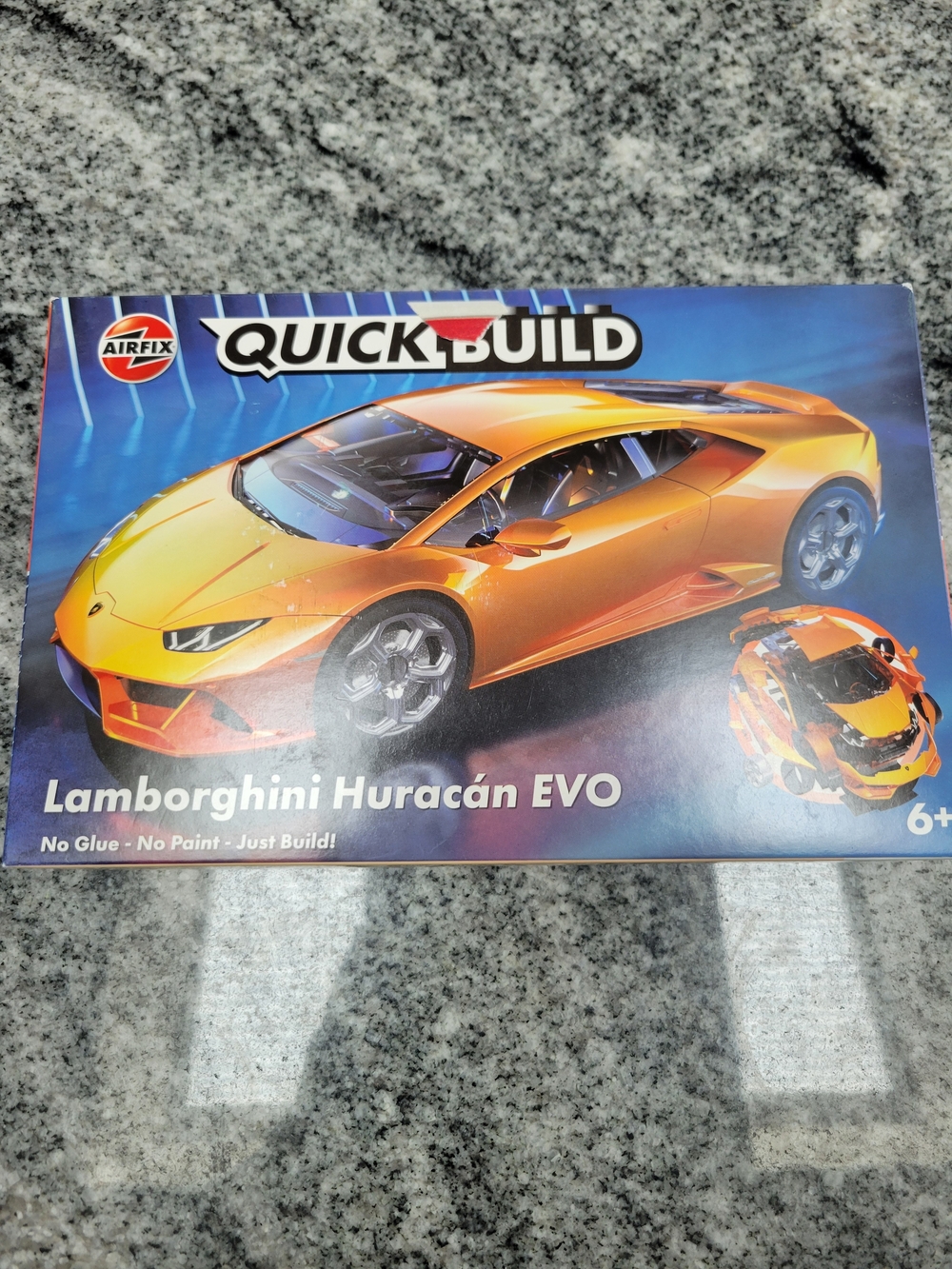 Quick-Build Lamborghini Huracán EVO Toy Car - Orange